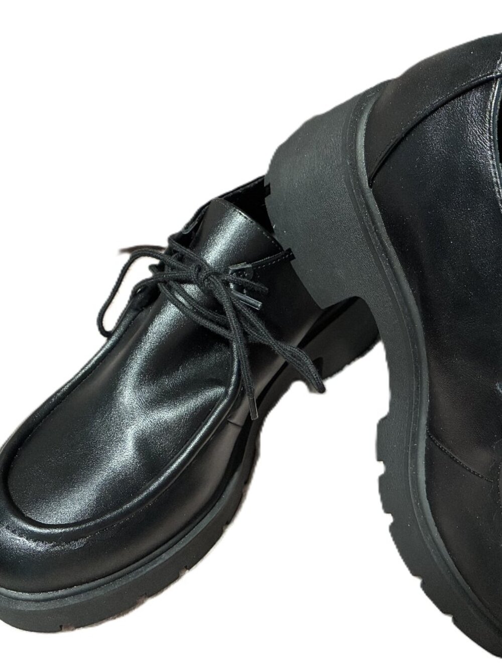 🖤 Chunky Lace‑Up Loafers (WW) — New Without Box/Tags!